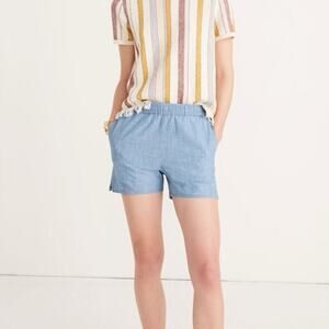 Madewell Chambray Pull-On Shorts size xs